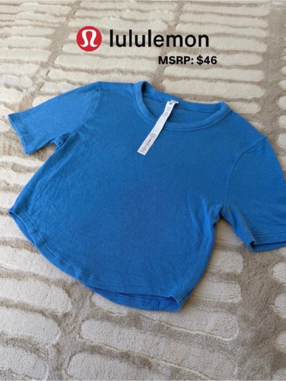 lululemon athletica Kids Royal Blue Short Sleeve Tee